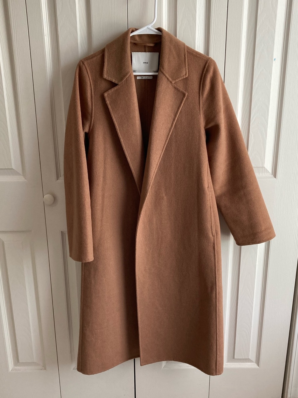 Mango belted wool coat